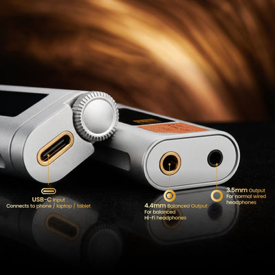 HIFI WALKER D20 USB-C DAC/Amp Dongle — Balanced Headphone Amplifier