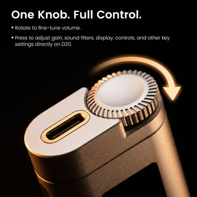 HIFI WALKER D20 USB-C DAC/Amp Dongle — Balanced Headphone Amplifier
