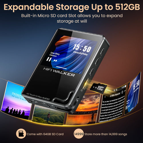HIFI WALKER H2 Touch Hi-Res Audio Player